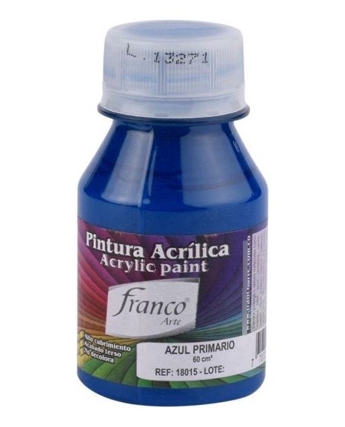 Pintura Acrilica Azul Primario De 60ml Franco