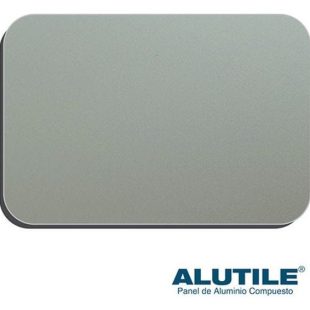 Panel De Aluminio Alutile Silver Metallic De 1.55 X 5.8