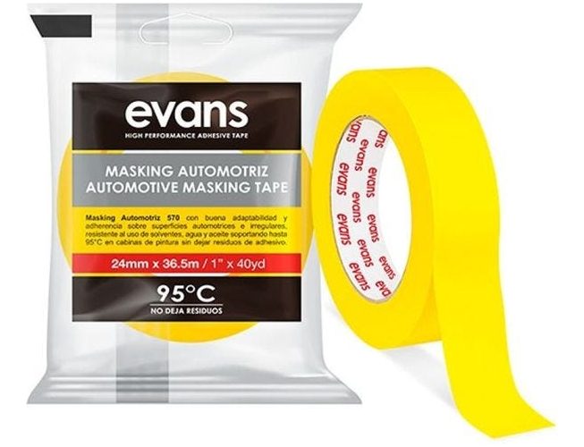 Masking Automotriz Evans De 1 Pulgada Resiste 95 Grados
