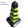 Cono Rígido Verde Con Negro 75 Cm Uso Pesado Reflectivo
