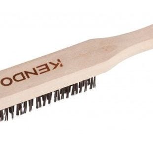 Cepillo Acero 3 Filas Mango Madera Kendo