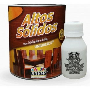 Laca Catalizada Altos Solidos Transparente Semi Mate De 1