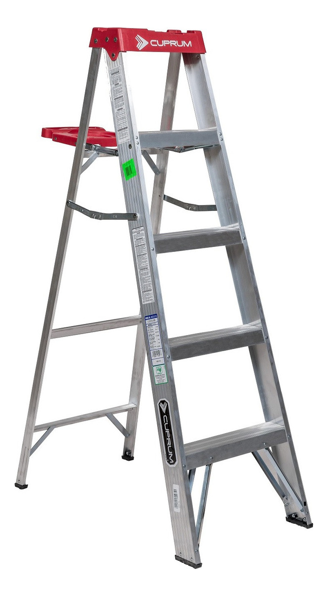 Escalera T3 Pie Gallo 1.53mt Alumn Cuprum
