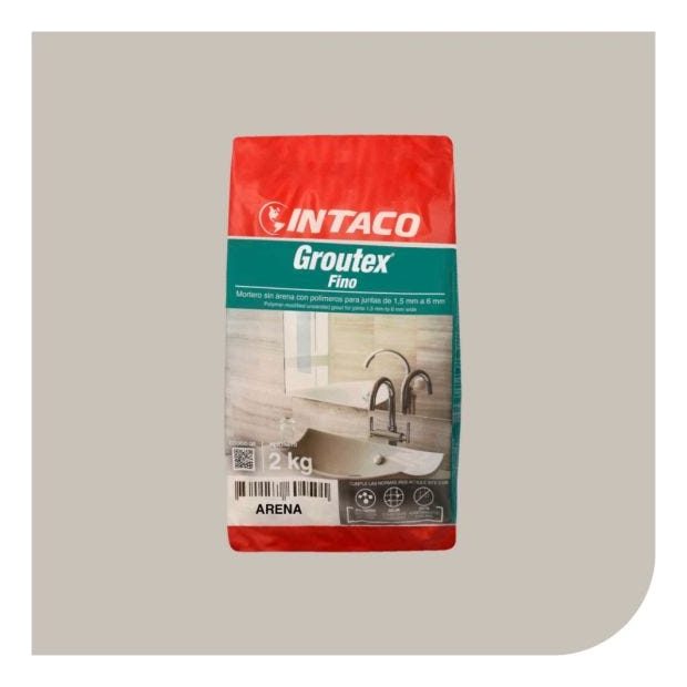 Emporador Porcelana Groutex Sin Arena Color Arena 2kg Intaco