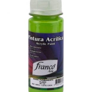 Pintura Acrilica Verde Permanente Claro De 60ml Franco