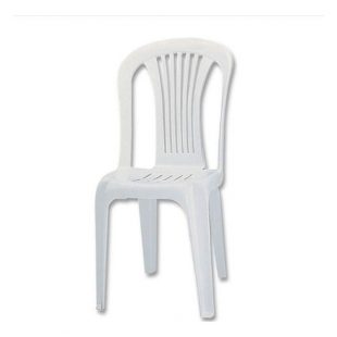 Silla Plastica Blanca Perugia Sin Brazos Pycca
