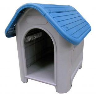 Casa P/perro Plastic T/inclina 59x75x66cm Azul