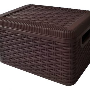 Canastilla Ratan Con Tapa 2