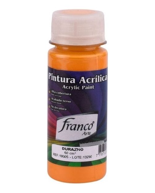 Pintura Acrilica Durazno De 60ml Franco