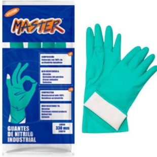 Guante Nitrilo Indust Afelpado Talla M Master