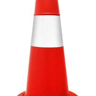 Cono Rígido De Polietileno De 70 Cm Con Cinta Reflectiva