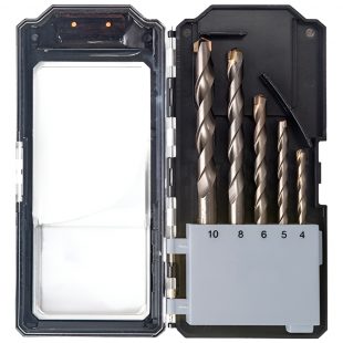 Juego De 5 Brocas Multimaterial De 4-5-6-8-10mm Kendo