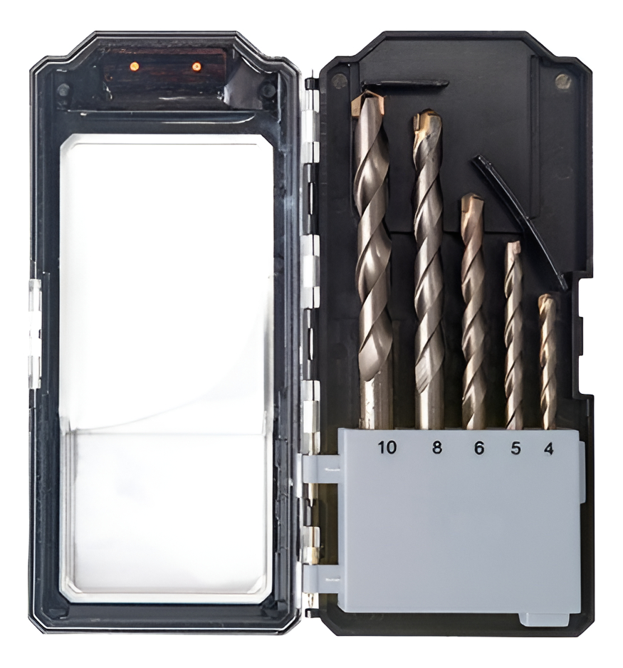 Juego De 5 Brocas Multimaterial De 4-5-6-8-10mm Kendo