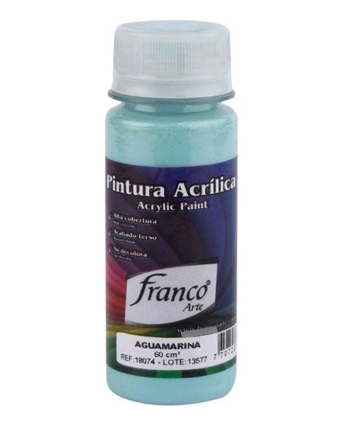 Pintura Acrilica Aguamarina De 60ml Franco
