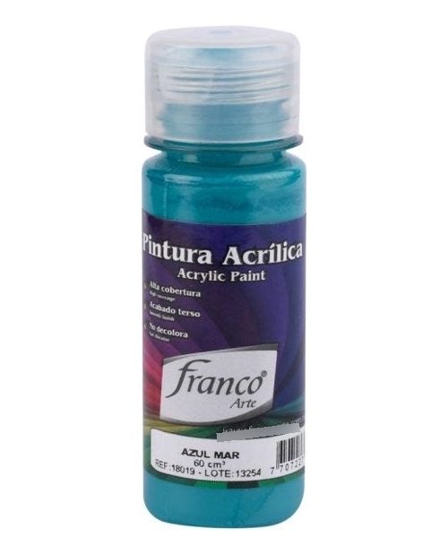Pintura Acrilica Azul Mar De 60ml Franco