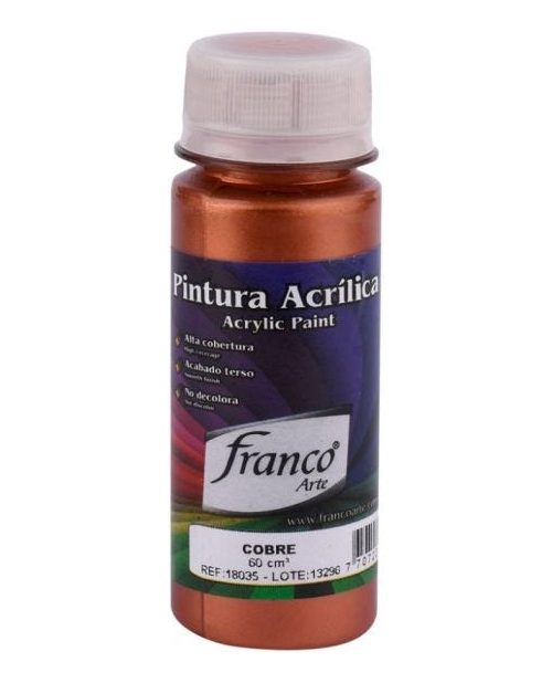 Pintura Acrilica Cobre De 60ml Franco