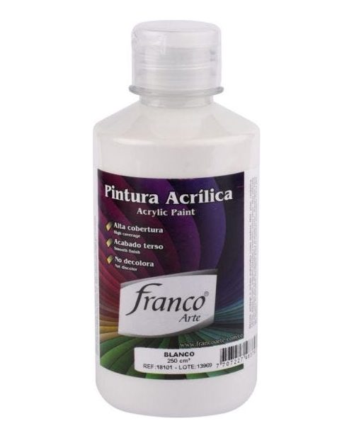 Pintura Acrilica Blanco 250ml Franco