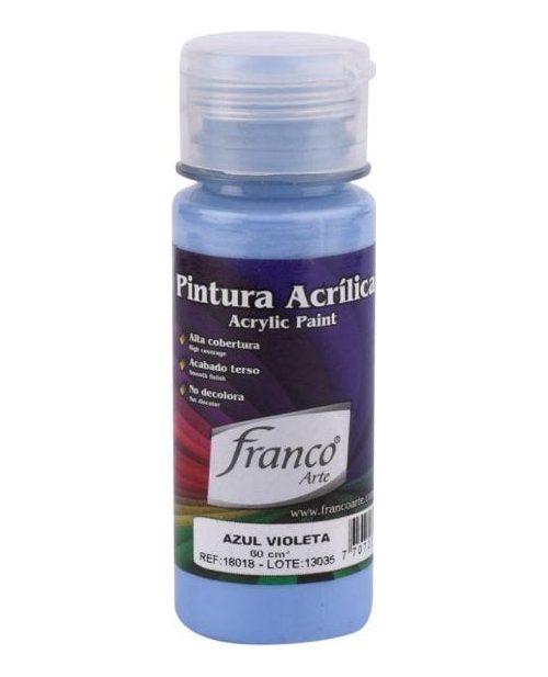 Pintura Acrilica Azul Violeta De 60ml Franco