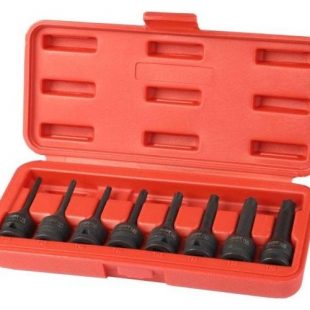 Juego De 8 Unidades De Dados Torx Medianos De Mango De 1/2
