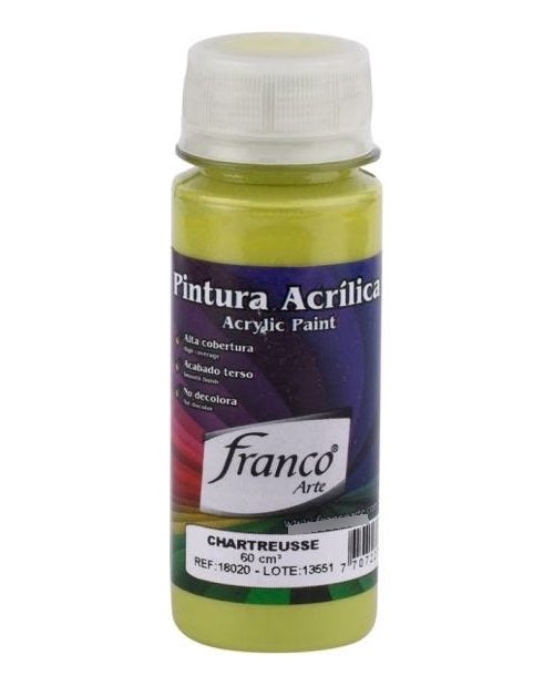 Pintura Acrilica Chartreusse De 60ml Franco