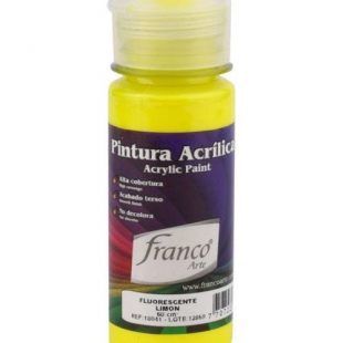 Pintura Acrilica Fosforescente Limon De 60ml Franco