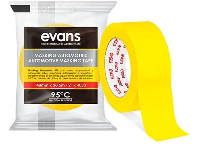 Masking Automotriz Evans De 2 Pulgadas Resiste 95 Grados