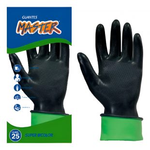Guante Super Bicolor N/v # 81/2 C25 Master