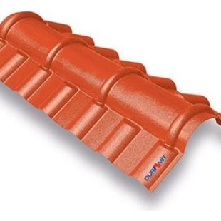 Cumbrero Teja Pvc Rojo De 1.04 Metros Duramit