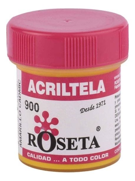Acriltela Mate Amarillo Cadmio De 30 Cm Cubicos Ros
