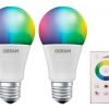 Paquete De 2 Focos Led Rgb A60 7.5 Watts Incluye 1 Control