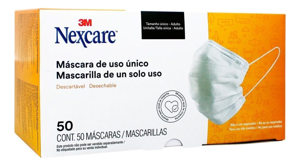 Mascarilla 3m Nexcare 10u