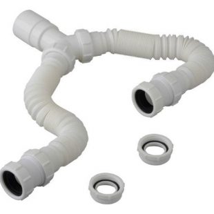 Doble Sifon Plastico Extensible Universal