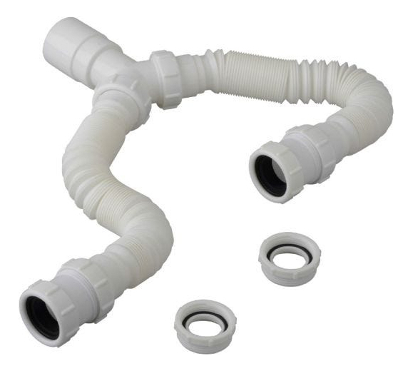 Doble Sifon Plastico Extensible Universal