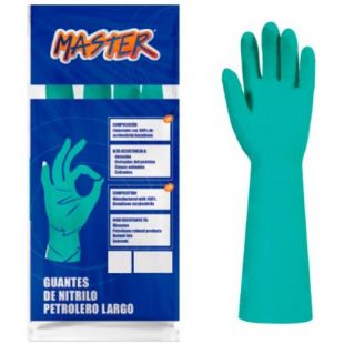 Guante Nitrilo Petroleo Largo 45cm # 9 Master