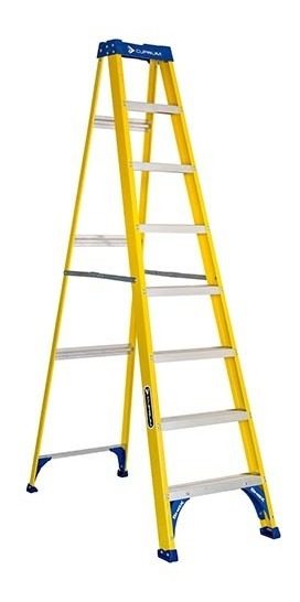 Escalera T1 Pie Gallo 2.44mt F.vidrio