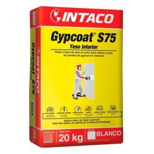 Gypcoat Masilla En Polvo P Gypsum 20kg Intaco