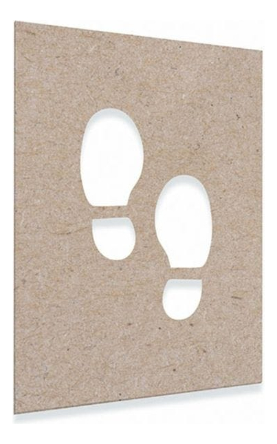 Plantilla Senaletica Distanciamiento Social Pies