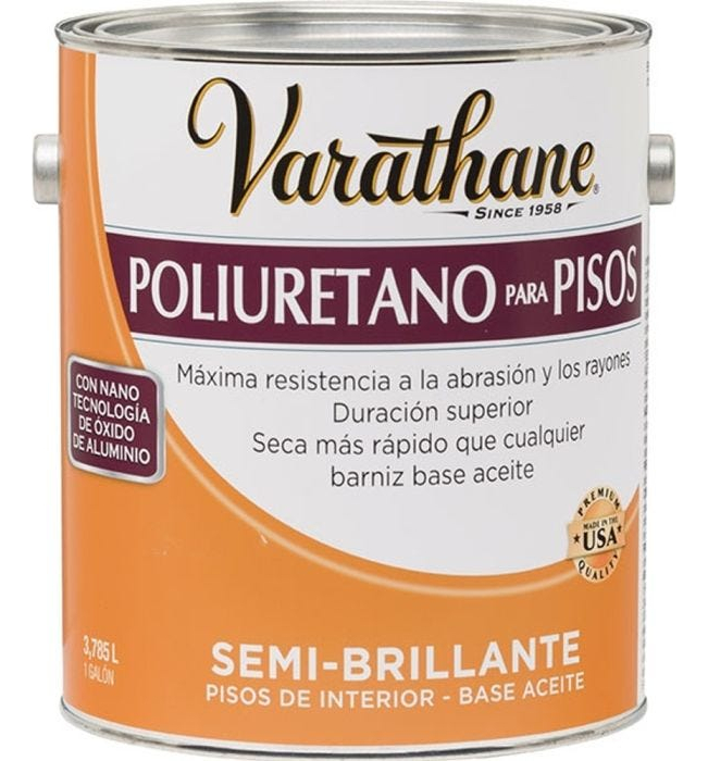 Laca Base Aceite Semi Brillante Para Pisos Madera Varathane