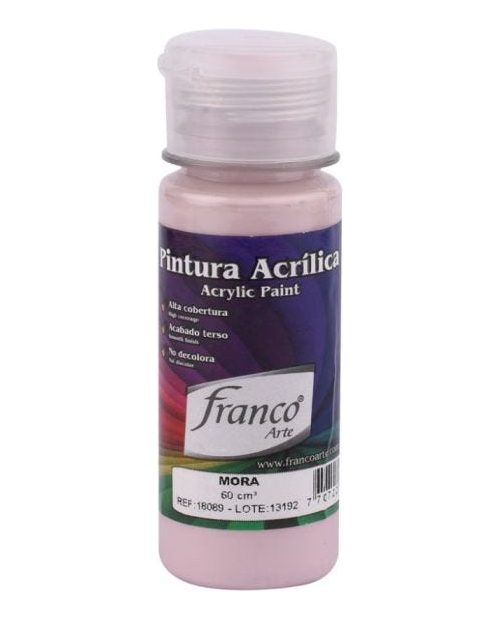 Pintura Acrilica Mora De 60ml Franco