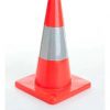 Cono Flexible Pvc 45 Cm Con Cinta Reflectiva Triton