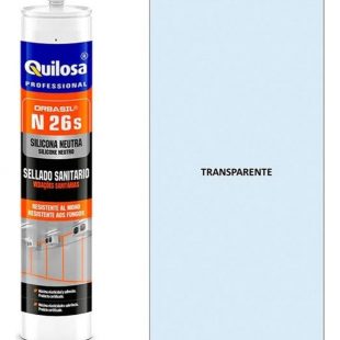 Silicon Neutro N-26 Sanitario Transparente 300 Ml Quilosa