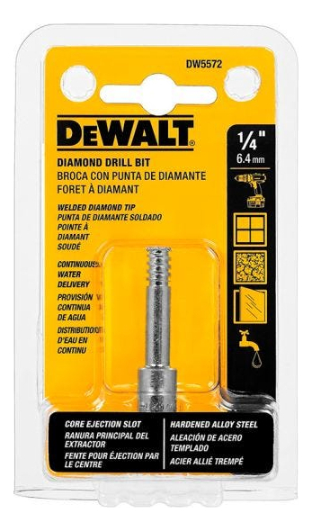 Broca Punta Diamante Para Porcelana 1/4'' Dewalt