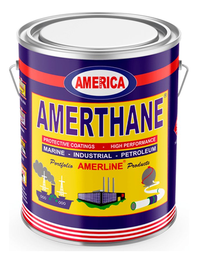 Poliuretano Acrilico Metal Concreto Amerthane Galon Negro