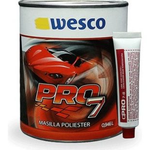 Masilla Plastica Con Catalizador De 1 Litro Pro7