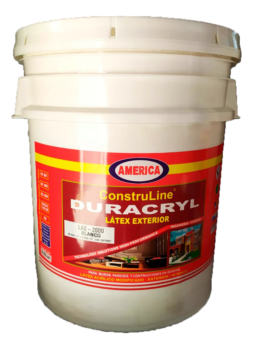 Pintura Latex Tipo1 Exterior Interior Duracryl Caneca Blanco