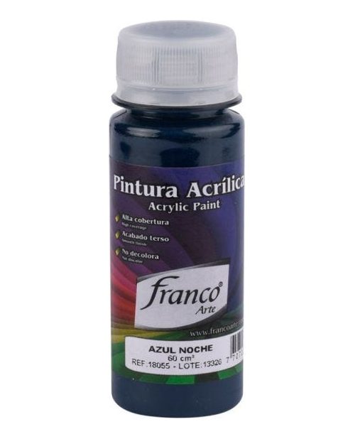 Pintura Acrilica Azul Noche De 60ml Franco
