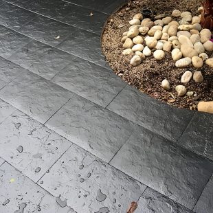 Piedra Laja Vulcano Negra 30x50x1.7 Cj0.30mt