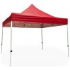 Carpa Plegable Roja 3x3 Metros