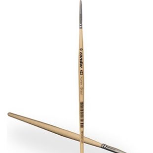 Pincel Sintetico Redondo Liner 0 Multiuso Condor