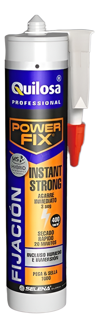 Super Adhesivo De Montaje Ms Power Fix Gris 290 Ml Quilosa